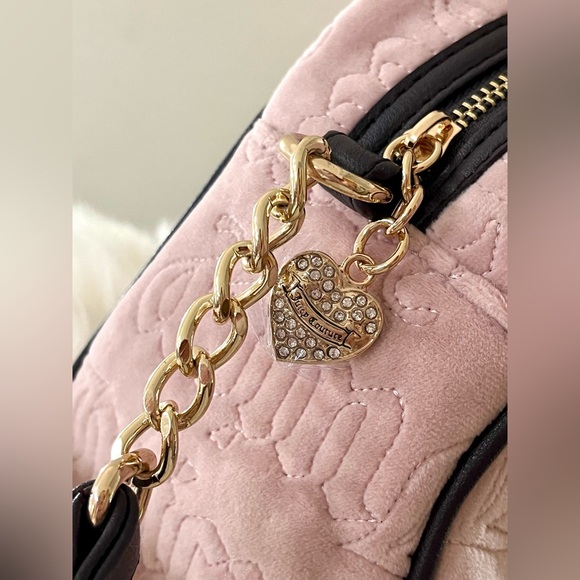 NWT Juicy Couture Vintage Dreams Pink Brown Satchel Bag - Picture 8 of 14